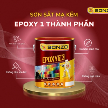 Sơn Epoxy 1K - Giải Pháp Bền Bỉ Cho Sắt Mạ Kẽm & Bề Mặt Khó Bám
