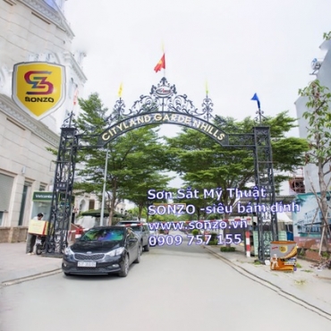 Sơn cửa cổng Sắt Mỹ Thuật