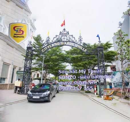 Sơn cửa cổng Sắt Mỹ Thuật