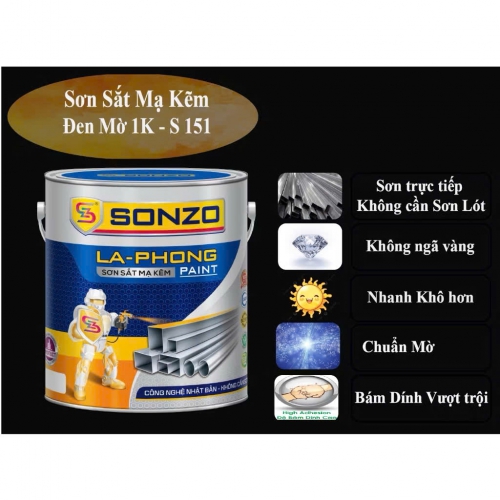 Sơn Kẽm Đen Mờ