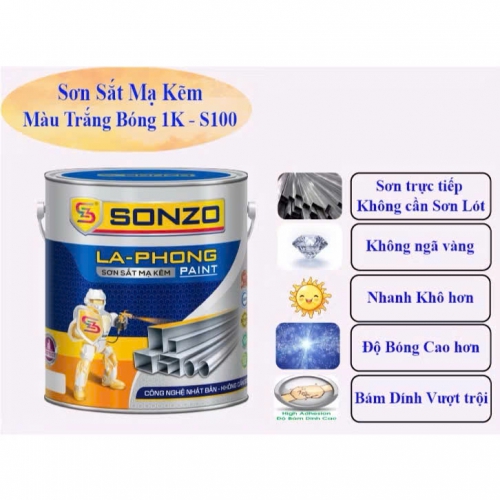 Sơn Kẽm Màu Trắng Bóng