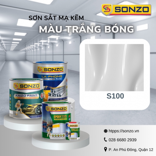 Sơn Kẽm Màu Trắng Bóng