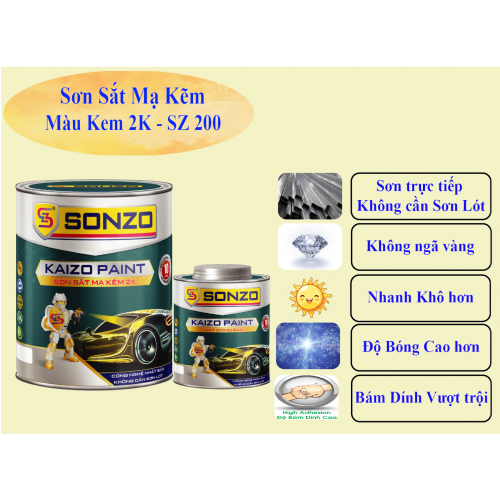 Sơn Kẽm Màu Kem