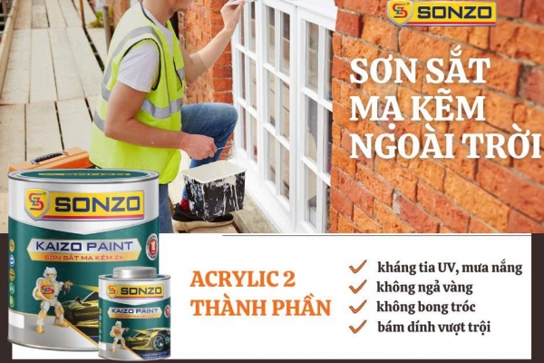 Ứng Dụng của Sơn Mạ Kẽm 2K