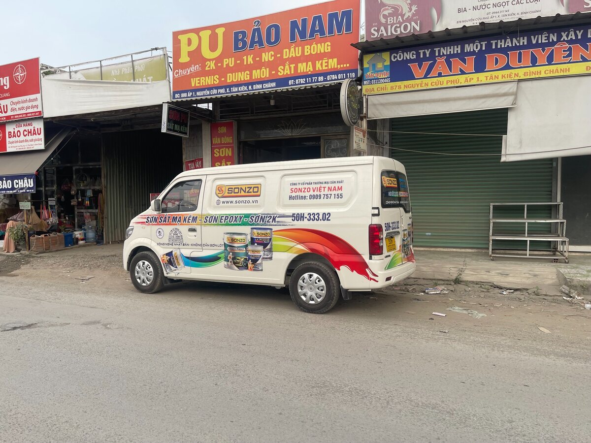 Xe SONZO giao sơn đến đại lý Bảo Nam tại TP.HCM